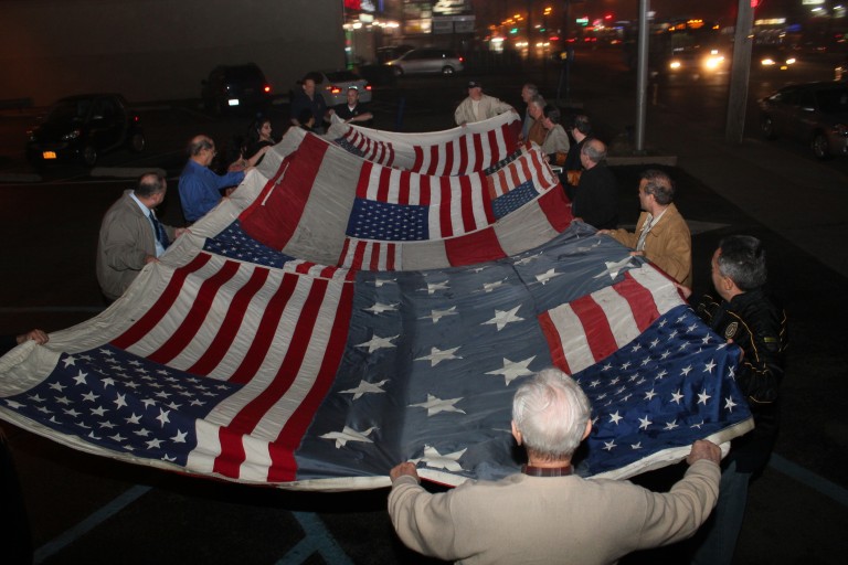 9/11 Flag Inspires Rotary Club Members