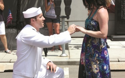 Navy Sailor’s Surprise: Will You Marry Me?