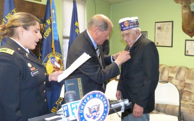Decades After Service, WWII Veteran Receives Purple Heart