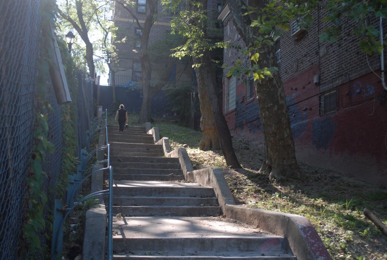 CB 5 Cleans Eyesore Stairway