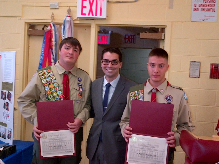 Eagle Scouts Honored at Ceremony