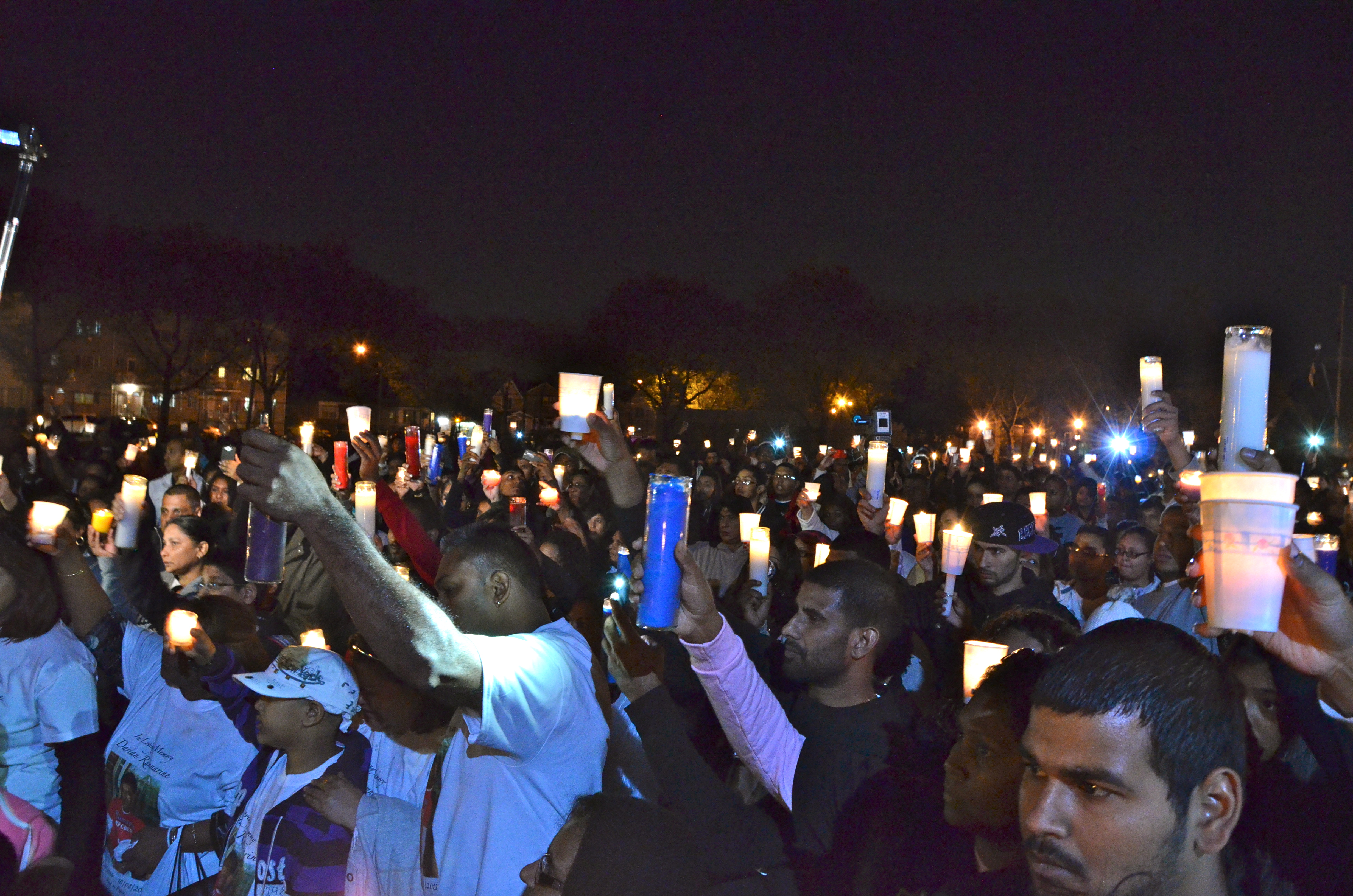 Candle Light Vigil For Crash Victims