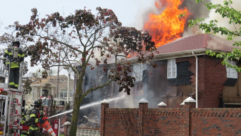 Howard Beach Gas Explosion Sends Homeowner To Hospital – Walls and ceiling collapse in blaze fed by gas