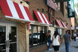 Five men were standing outside this Forest Hills restaurant when three of them provoked a physical altercation with an off-duty police officer from the 112th Precinct. Patricia Adams/The Forum Newsgroup