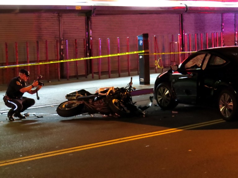 Motorcyclist in Coma – Bike strikes car on liberty