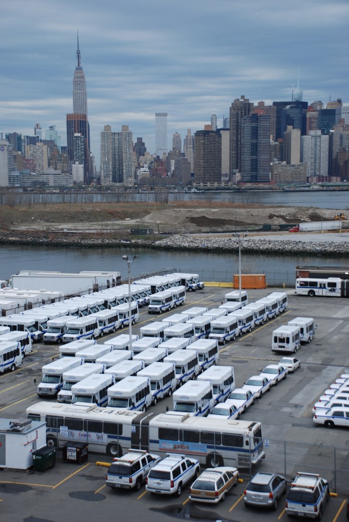 City officials recently announced they plan to move an Access-a-Ride depot from a waterfront lot in Greenpoint to the Bronx - instead of to Maspeth as originally planned. File Photo