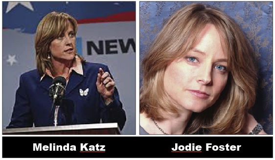 We think Melinda will be the only "CATS" standing after this election. If we remember correctly her look-a-like Jodie Foster was more concerned with "LAMBS."