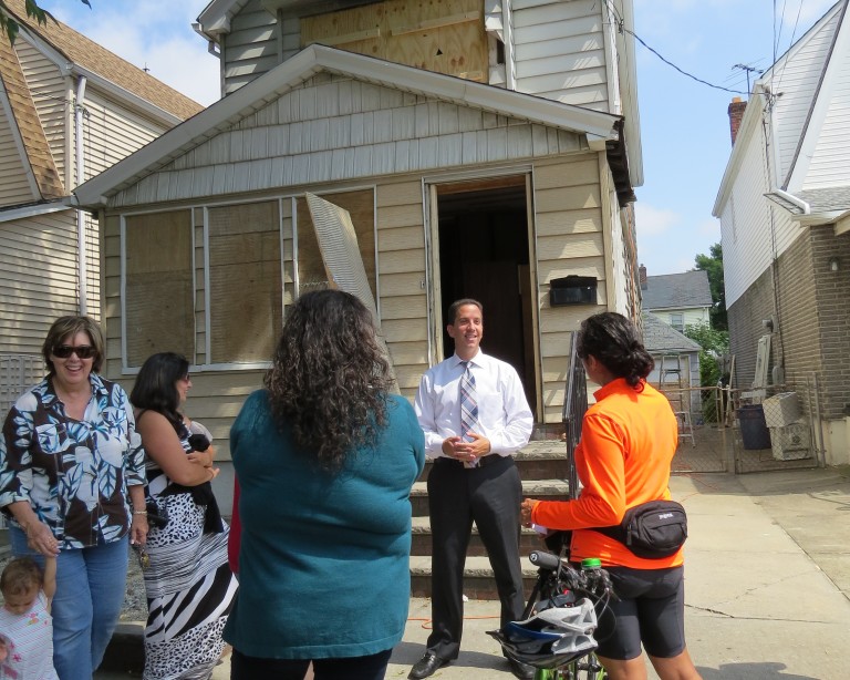 Ozone Park Residents Celebrate Condemned House – Credit Goldfeder, The Forum with solution