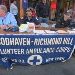 Members of the Woodhaven-Richmond Hill Volunteer Ambulance Corps fielded questions from residents about their organization that has long served the community.