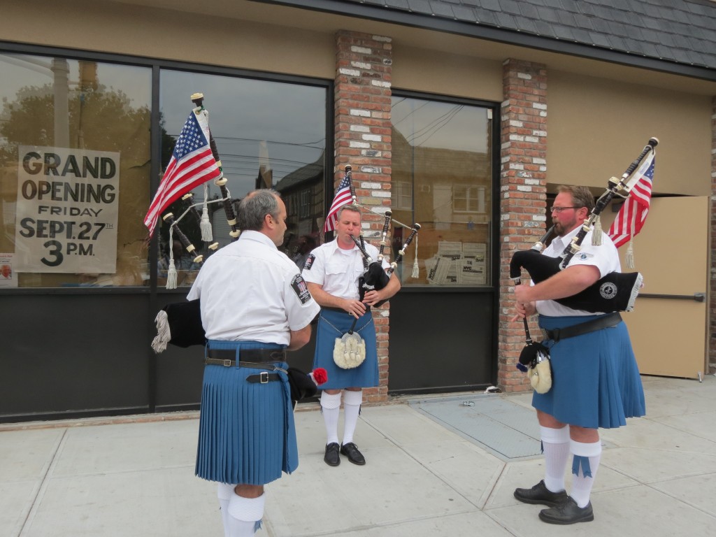 Musicians entertained those attending the grand reopening ceremony at O'Neill's last Friday.