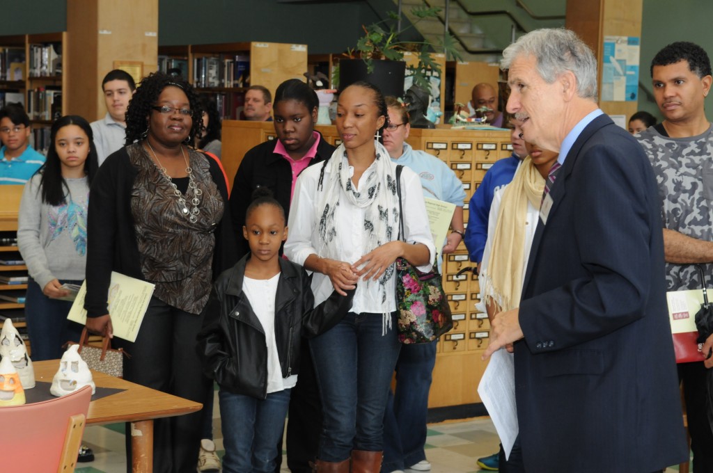 CK teachers guiding prospective students on a tour of the school.  Photo Courtesy of Harisch Studio