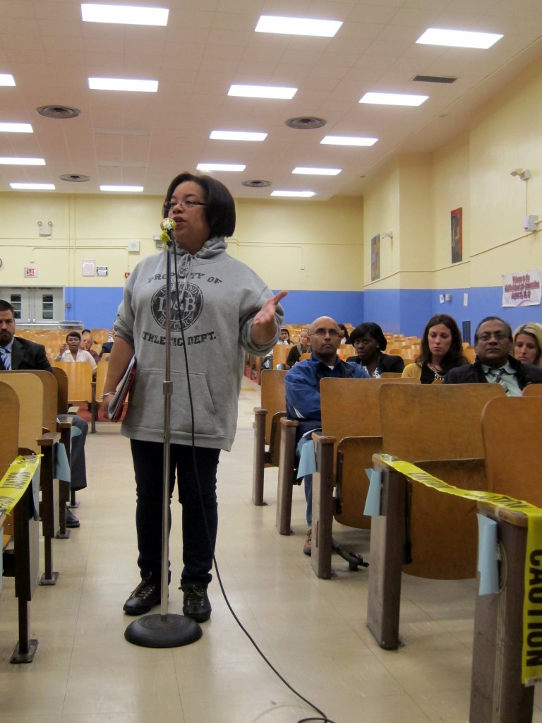 Parent Mona-Lisa Chandler said she was worried the city's proposal would create increasingly overcrowded conditions in the building.