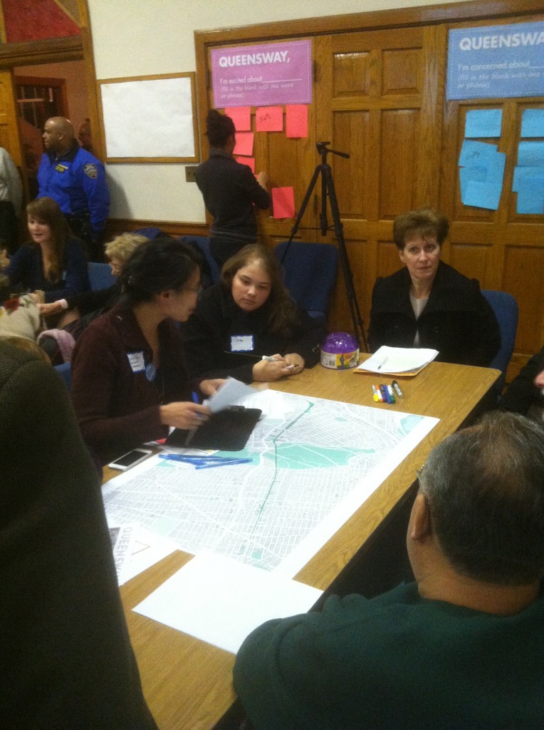 Residents give their input on the QueensWay project. Michael Florio/The Forum Newsgroup 