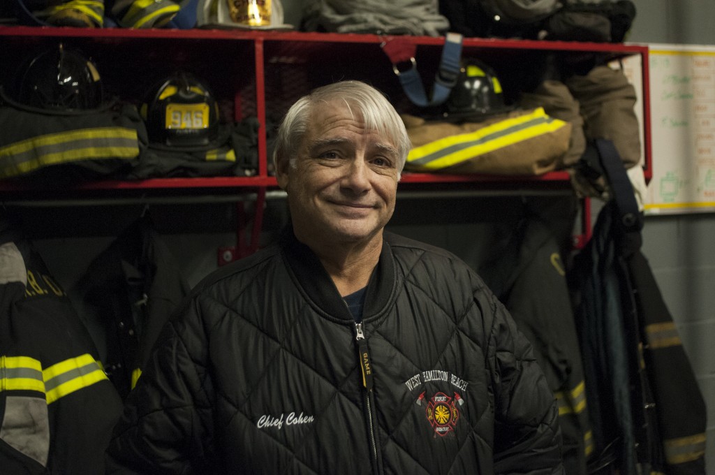 WHBVFD Chief Jonah Cohen recalled the devastation of Sandy and discussed the crucial role his volunteers played in keeping residents safe during, and after, the storm.