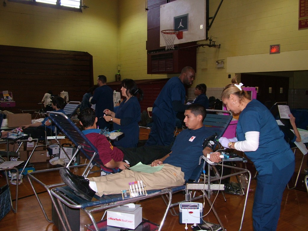 Almost 150 pints of blood were donated during Christ the King's semi-annual blood drive.