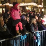 Thousands of children of all ages stood in the cold for hours enjoying the entertainment and the spectacular show of lights.