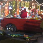 Mrs. Claus arrived in style on a Mercedes sled. The car was later raffled off as a prize after tickets were sold to raise money for JDRF.