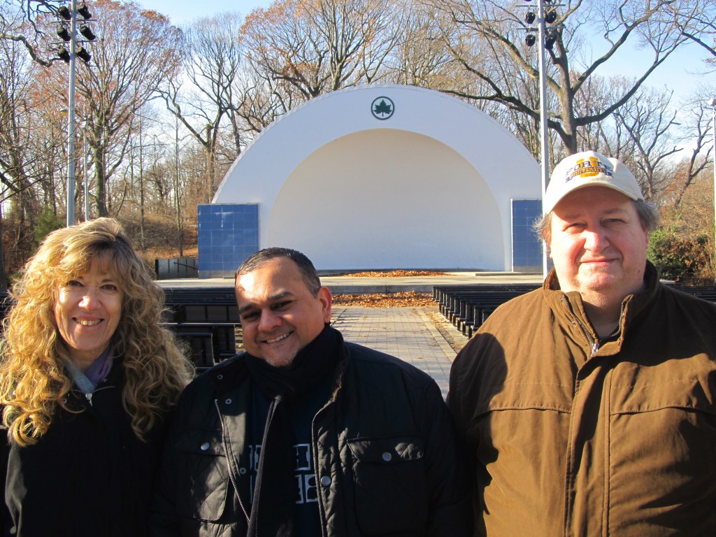 Giedra Kregzdys, left, Martin Colberg, and Stephen Forte are the new officers in the Woodahven Residents' Block Association. Kregzdys will serve as vice president, Colberg as president, and Forte will continue as treasurer. Photo Courtesy Woodhaven Residents' Block Association