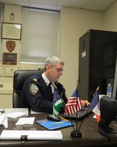 Capt. Thomas Conforti, the commanding officer of the 112th Precinct, said his officers are working around the clock to address a recent rash of apartment break-ins. File photo