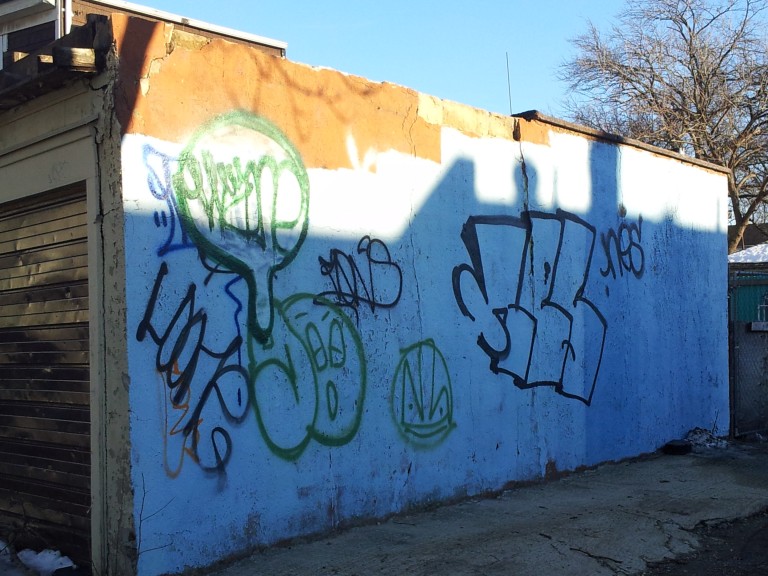 Graffiti Tarnishes Woodhaven Boulevard Area