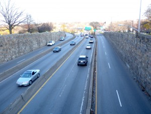 The Jackie Robinson Parkway was recently named one of Queens' worst highways when it came to low surface ratings.  Photo courtesy Wikimedia/Jim Henderson