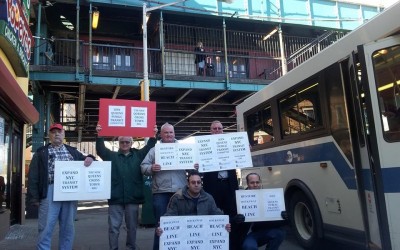 ‘Drive-by’ Rallies Urge Support for Reactivating Queens Rail Line