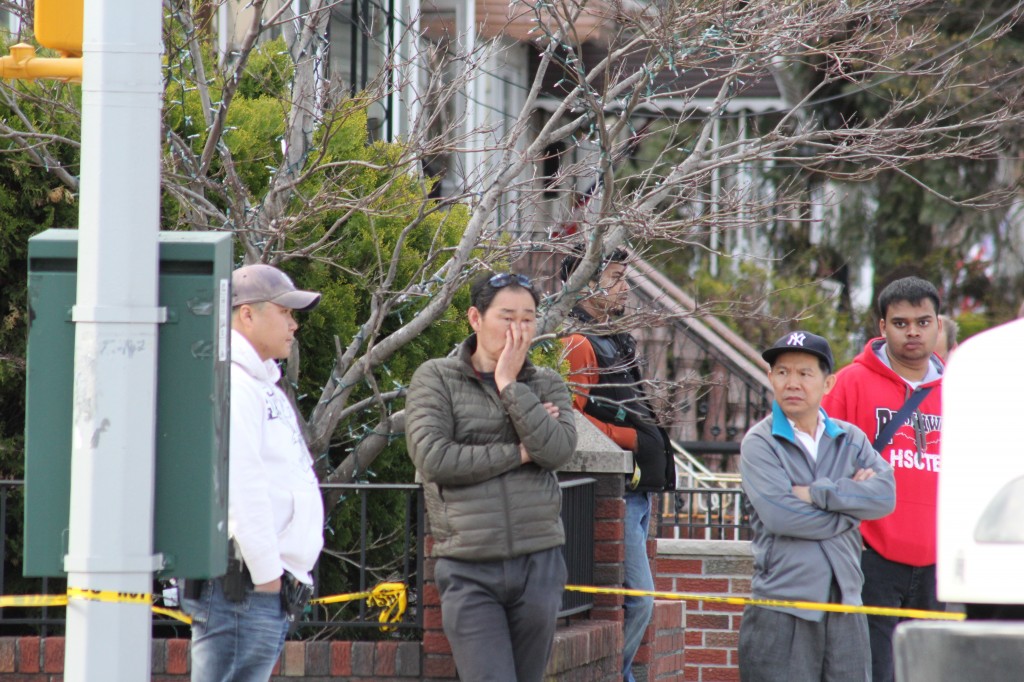 The 53-year-old driver who struck and killed a pedestrian in Woodhaven remained at the scene of the accident last week, and police said he was not issued any summonses.  Photo by Richard York 