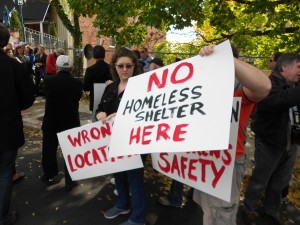 Residents, civic leaders and elected officials have for months been protesting a proposal for a 125-family homeless shelter in Glendale. File photo