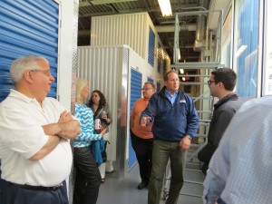Treasure Island CEO James Coakley offered a tour of the facility to visitors at the Grand Opening.  Photo by Patricia Adams