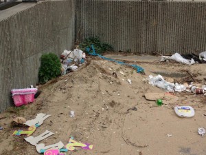 Residents said litter is a frequent site on NPS-owned land.  Courtesy Photo