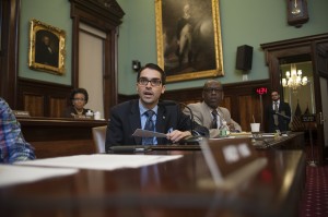 Councilman Eric Ulrich criticized the mayor's budget plan, saying it does not provide the necessary support for the city's veterans.  Photo by William Alatriste/NYC Council