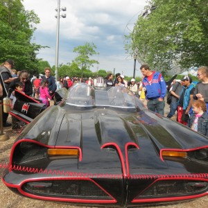 The original Batmobile was a big draw at the festival.    Photo by Anna Gustafson