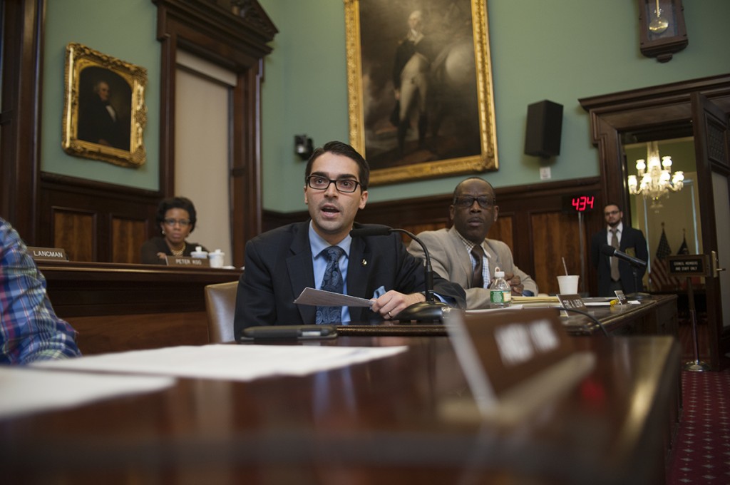 City lawmakers passed Councilman Eric Ulrich's resolution supporting legislation in Albany that they said would better protect the state's veterans.  Photo courtesy William Alatriste/NYC Council