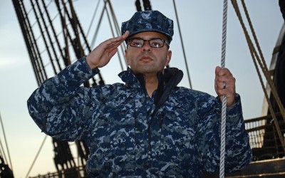 Corona Naval Officer Serving on World’s Oldest Warship
