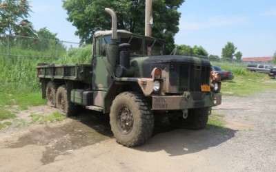 Howard Beach questions abandoned army truck