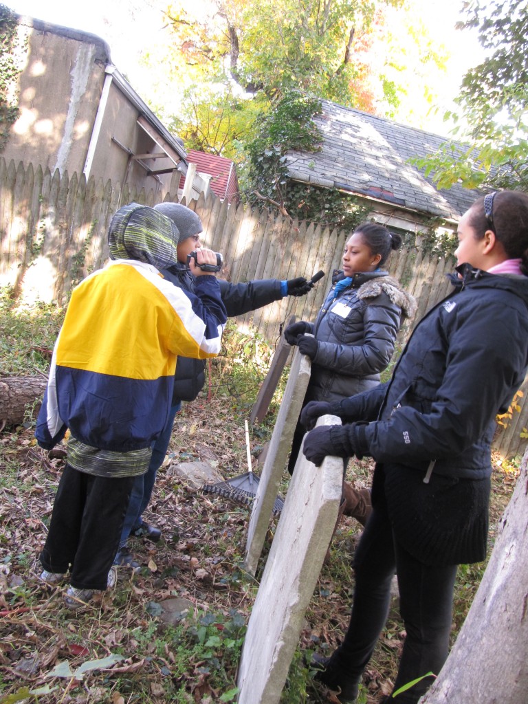 Woodhaven Volunteers Clean Colonial-Era Cemetery