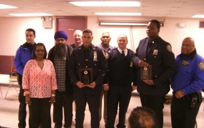 Sautner Praises 102nd Precinct Cops of the Month