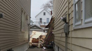 Officials believe an oven range in the house's new extension was the cause of the explosion.  Photo by Michael V. Cusenza