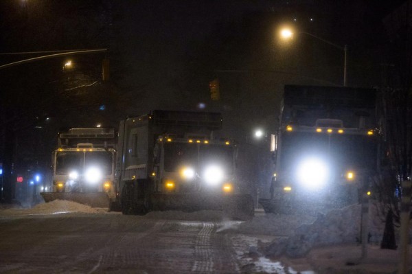  The city deployed thousands of Sanitation Department plows on Monday night and early Tuesday morning. Photo Courtesy of DSNY