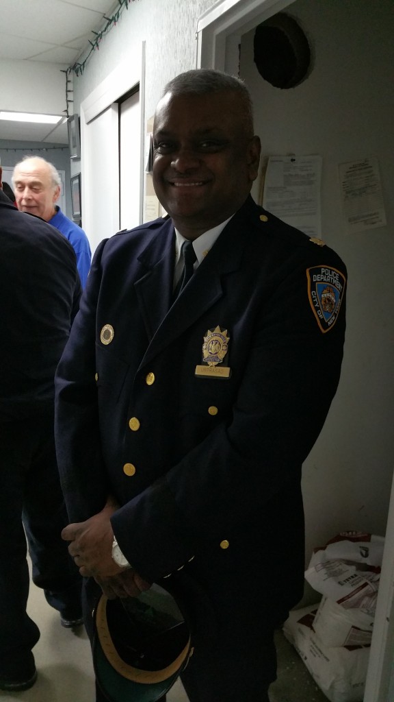 Dep. Inspector Deodat Urprasad is the new commanding officer of the 102nd Precinct. Forum Photo by Michael V. Cusenza.