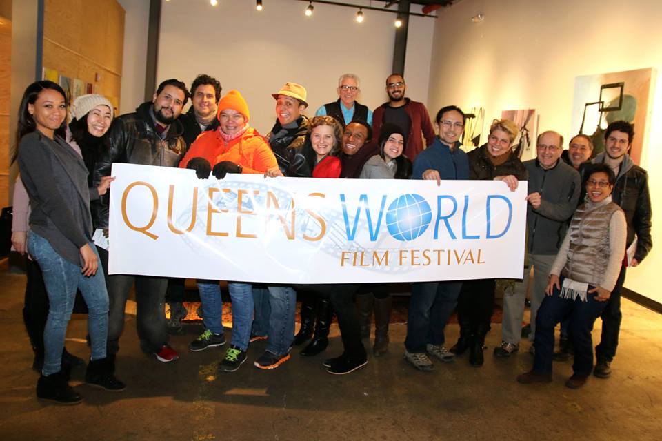 Revelers celebrate at the Queens World Film Festival Associate Orientation at The Local in Long Island City. Photo Courtesy of QWFF.