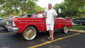 Hector Fernandez and his 1964 Ford Falcon took second place in the Classic Division.  Forum Photo by Michael V. Cusenza