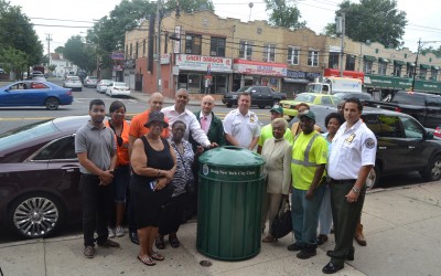 High-End Trash Baskets to Help Combat Litter in District 28
