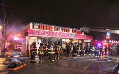 Fire Destroys Cross Bay Convenience Store
