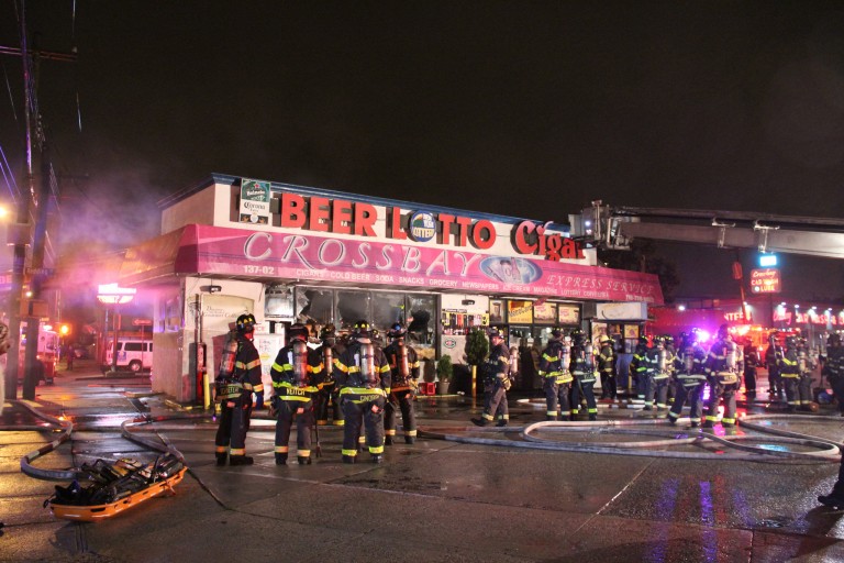 Fire Destroys Cross Bay Convenience Store