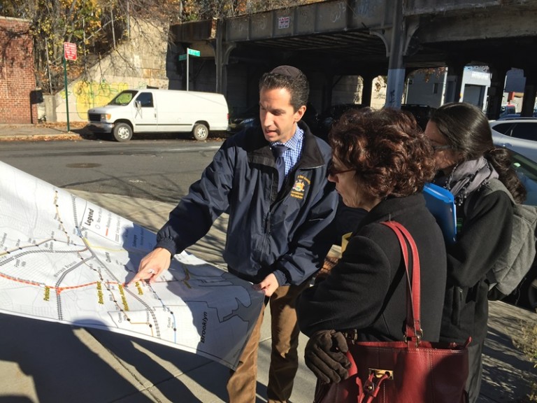 Assemblyman Leads DOT Commissioner on Tour of Rockaway Rail Line; ​Goldfeder makes case for reactivation of abandoned right-of-way