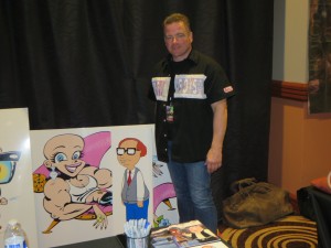 Actor, voice-over artist, and all-around tough guy Johnny Brennan of Jerky Boys and “Family Guy” fame signed autographs at Winter Con 2015.