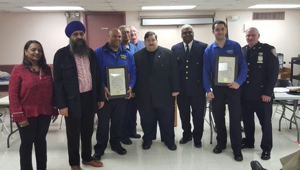 Area Officers Honored