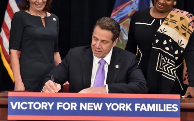 Cuomo ‘Proud’ to Sign Paid Family Leave Policy, Minimum Wage Hike into Law