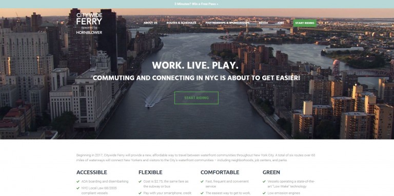 EDC and Ferry Operator Launch CitywideFerry.NYC